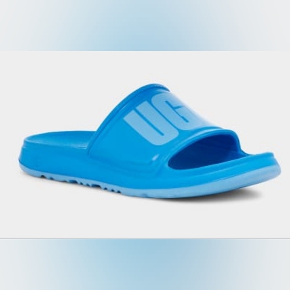 Uggs Men's Wilcox Blue Slip-on Slide Sandals Size 12 - Picture 1 of 6